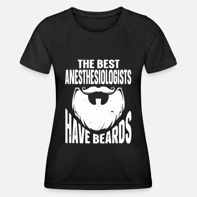 Beard Quote Bearded Men - Women's Functional T-Shirt - black