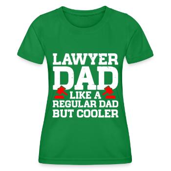 Law Lawyer - Women's Functional T-Shirt - kelly green - Front - AI Model Female 172 dark (172cm)
