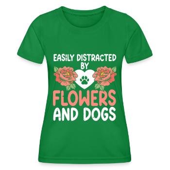Florist Floral Flower Floristry - Women's Functional T-Shirt - kelly green - Front - AI Model Female 172 dark (172cm)