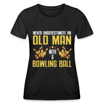 Boule de bowling Bowler - T-shirt sport Femme - noir - Devant - AI Model Female 172 light (172cm)