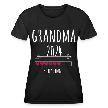 Femme enceinte 2024 Cadeau bébé enceinte - T-shirt sport Femme - noir - Devant - AI Model Female 172 light (172cm)