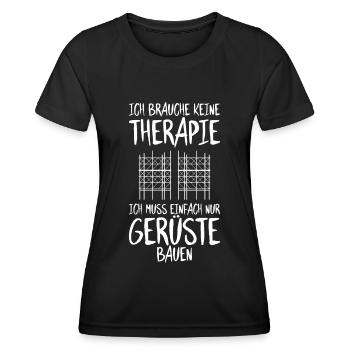 Échafaudage Échafaudage Échafaudage Échafaudage - T-shirt sport Femme - noir - Devant - AI Model Female 172 light (172cm)