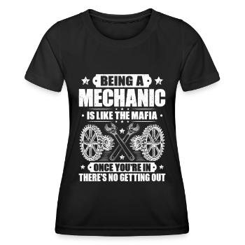 Mechanic Mechanic Mechanics Mechanic - Women's Functional T-Shirt - black - Front - AI Model Female 172 light (172cm)