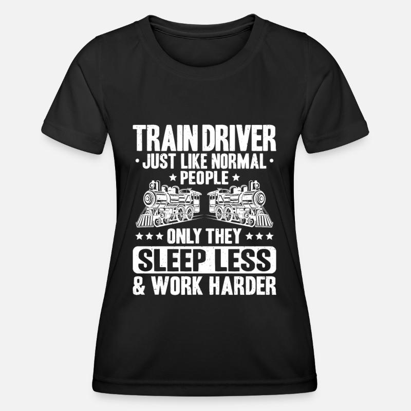 Triebfahrzeugführer Lokführer Train Driver - Women's Functional T-Shirt - black