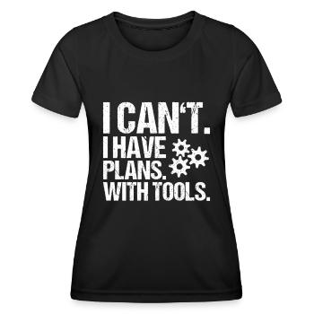 Tool Mechanic Toolmaker Tool & The Maker - T-shirt sport Femme - noir - Devant - AI Model Female 172 light (172cm)