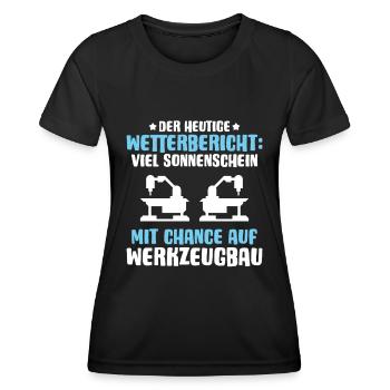 Werkzeugmechaniker Werkzeugmacher Tool & Die Maker - Frauen Funktions-T-Shirt - Schwarz - Vorne - AI Model Female 172 light (172cm)