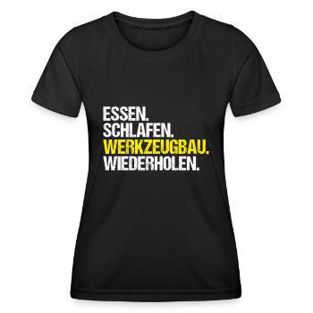 Werkzeugmechaniker Werkzeugmacher Tool & Die Maker - Frauen Funktions-T-Shirt - Schwarz - Vorne - AI Model Female 172 light (172cm)