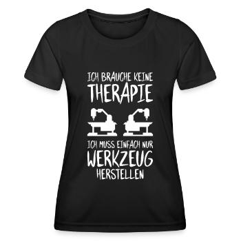 Werkzeugmechaniker Werkzeugmacher Tool & Die Maker - Frauen Funktions-T-Shirt - Schwarz - Vorne - AI Model Female 172 light (172cm)