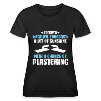 Stuckateur Plasterer Stukkateur Gipser Verputzer - Frauen Funktions-T-Shirt - Schwarz - Vorne - AI Model Female 172 light (172cm)
