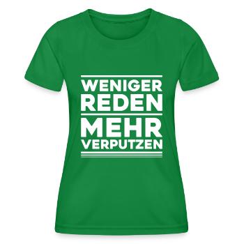 Stuckateur Plasterer Stukkateur Gipser Verputzer - Frauen Funktions-T-Shirt - Kelly Green - Vorne - AI Model Female 172 dark (172cm)