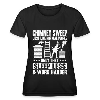 Schornsteinfeger Kaminkehrer Ramoneur - T-shirt sport Femme - noir - Devant - AI Model Female 172 light (172cm)