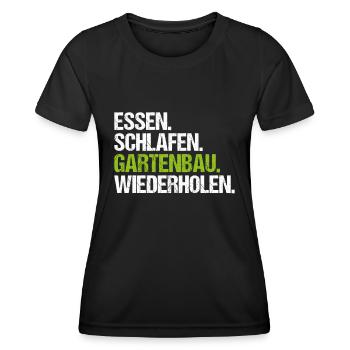Landschaftsgärtner Gartenbau Landschaftsbau Garten - Frauen Funktions-T-Shirt - Schwarz - Vorne - AI Model Female 172 light (172cm)