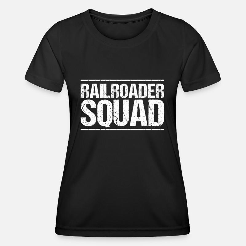 Railroader Train Driver Railroader - Women's Functional T-Shirt - black