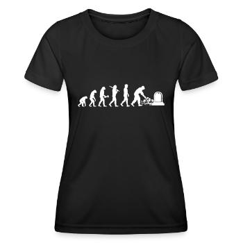 Friedhofsgärtner Friedhof Cemetery Gardener - Frauen Funktions-T-Shirt - Schwarz - Vorne - AI Model Female 172 light (172cm)