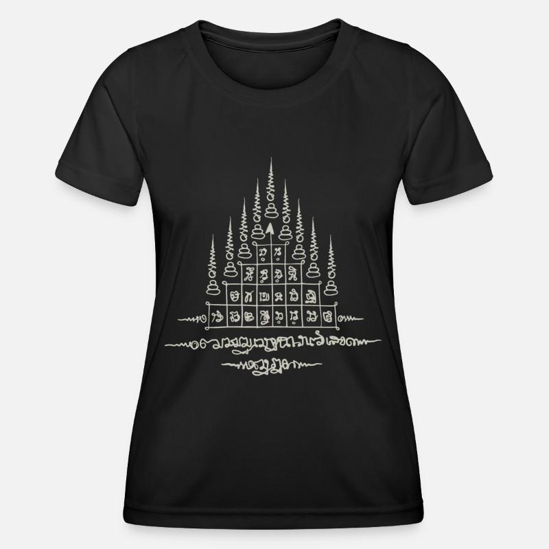 Sak Yant Thai Tattoo Nine Tips Cool Gift - Women's Functional T-Shirt - black