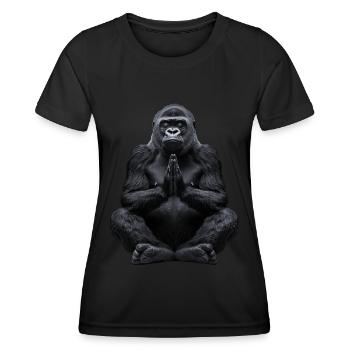 Gorille - T-shirt sport Femme - noir - Devant - AI Model Female 172 light (172cm)