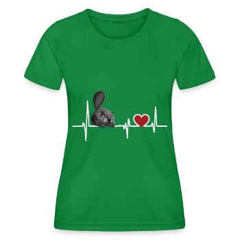 Biber - Frauen Funktions-T-Shirt - Kelly Green - Vorne - AI Model Female 172 dark (172cm)