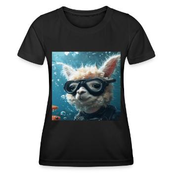Alpaca - Women's Functional T-Shirt - black - Front - AI Model Female 172 light (172cm)