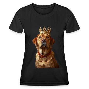 Labrador Retriever - T-shirt sport Femme - noir - Devant - AI Model Female 172 light (172cm)