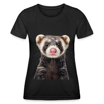 Ferret - Women's Functional T-Shirt - black - Front - AI Model Female 172 light (172cm)