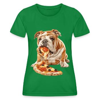 Bouledogue - T-shirt sport Femme - vert - Devant - AI Model Female 172 dark (172cm)