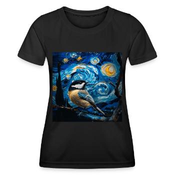 Meise - Frauen Funktions-T-Shirt - Schwarz - Vorne - AI Model Female 172 light (172cm)