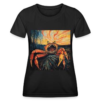 Krabbe - Frauen Funktions-T-Shirt - Schwarz - Vorne - AI Model Female 172 light (172cm)