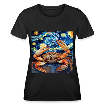 Krabbe - Frauen Funktions-T-Shirt - Schwarz - Vorne - AI Model Female 172 light (172cm)