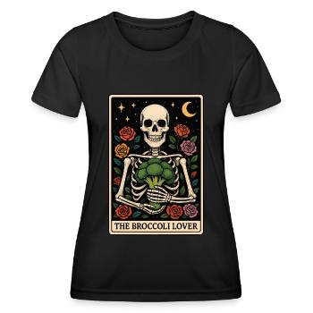 Brokkoli Tarot - Frauen Funktions-T-Shirt - Schwarz - Vorne - AI Model Female 172 light (172cm)