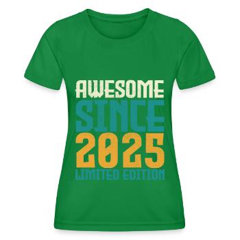 Awesome seit 2025 limitierte Auflage. - Frauen Funktions-T-Shirt - Kelly Green - Vorne - AI Model Female 172 dark (172cm)