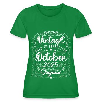 Jahrgang GEBOREN OKTOBER 1994. - Frauen Funktions-T-Shirt - Kelly Green - Vorne - AI Model Female 172 dark (172cm)