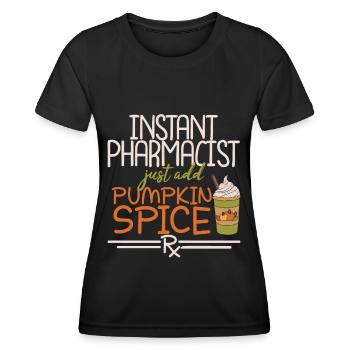Apothecary Thanksgiving Pumpkin Spice - Women's Functional T-Shirt - black - Front - AI Model Female 172 light (172cm)