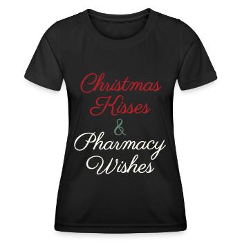 Apotheke Weihnachten Xmas Wishes - Frauen Funktions-T-Shirt - Schwarz - Vorne - AI Model Female 172 light (172cm)