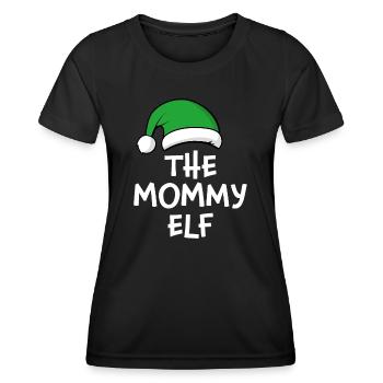 Die Mama Elfe - Frauen Funktions-T-Shirt - Schwarz - Vorne - AI Model Female 172 light (172cm)