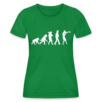 Evolution of boxing - Women's Functional T-Shirt - kelly green - Front - AI Model Female 172 dark (172cm)
