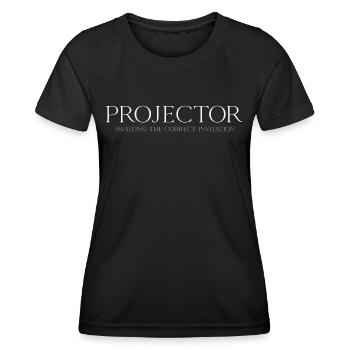 Projector - Frauen Funktions-T-Shirt - Schwarz - Vorne - AI Model Female 172 light (172cm)