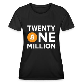 Bitcoin Twenty One Million - Women's Functional T-Shirt - black - Front - AI Model Female 172 light (172cm)