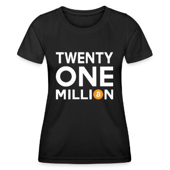 Bitcoin Twenty One Million - Women's Functional T-Shirt - black - Front - AI Model Female 172 light (172cm)