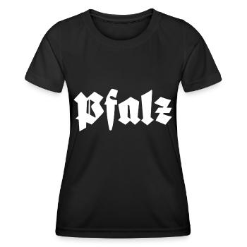 Pfalz - Frauen Funktions-T-Shirt - Schwarz - Vorne - AI Model Female 172 light (172cm)