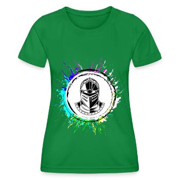 Ritter Helm - Frauen Funktions-T-Shirt - Kelly Green - Vorne - AI Model Female 172 dark (172cm)