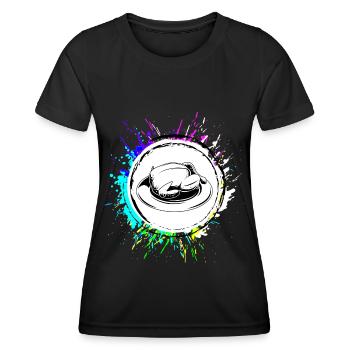 Chicken icon icon - Women's Functional T-Shirt - black - Front - AI Model Female 172 light (172cm)