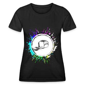 Brot Backen Bäcker - Frauen Funktions-T-Shirt - Schwarz - Vorne - AI Model Female 172 light (172cm)
