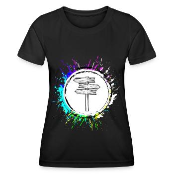 Guide de voyage - T-shirt sport Femme - noir - Devant - AI Model Female 172 light (172cm)
