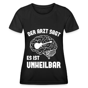 Der arzt sagt es ist unheilbar - - Frauen Funktions-T-Shirt - Schwarz - Vorne - AI Model Female 172 light (172cm)