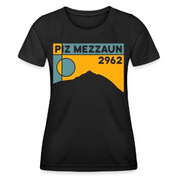 Piz Mezzaun, Randonnée à ski, Tour de montagne, Souvenir, Souvenir - T-shirt sport Femme - noir - Devant - AI Model Female 172 light (172cm)