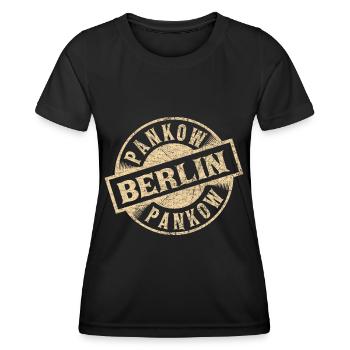 Berlin Pankow Pankow - Frauen Funktions-T-Shirt - Schwarz - Vorne - AI Model Female 172 light (172cm)