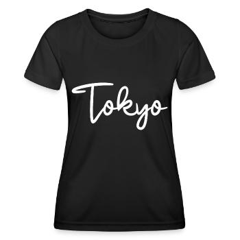 Tokyo, Japon, Tokyo - T-shirt sport Femme - noir - Devant - AI Model Female 172 light (172cm)