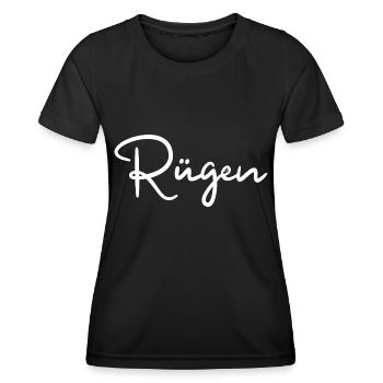 Rügen Ostsee Insel - Frauen Funktions-T-Shirt - Schwarz - Vorne - AI Model Female 172 light (172cm)