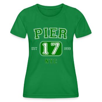 Pier 17 Geschenk Athletic Design Geschenk - Frauen Funktions-T-Shirt - Kelly Green - Vorne - AI Model Female 172 dark (172cm)