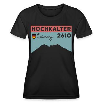 High Cold Crossing Normal Mountain Hike - Women's Functional T-Shirt - black - Front - AI Model Female 172 light (172cm)